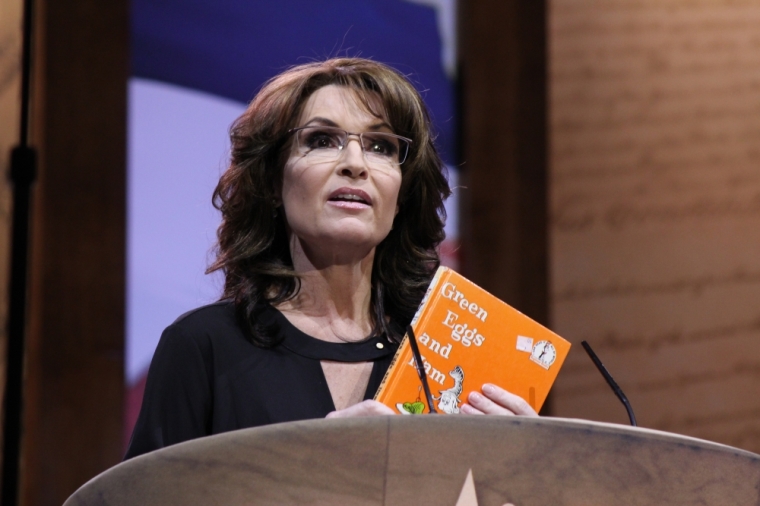 Former Alaska governor and 2008 GOP vice presidential nominee Sarah Palin speaks at CPAC 2014.