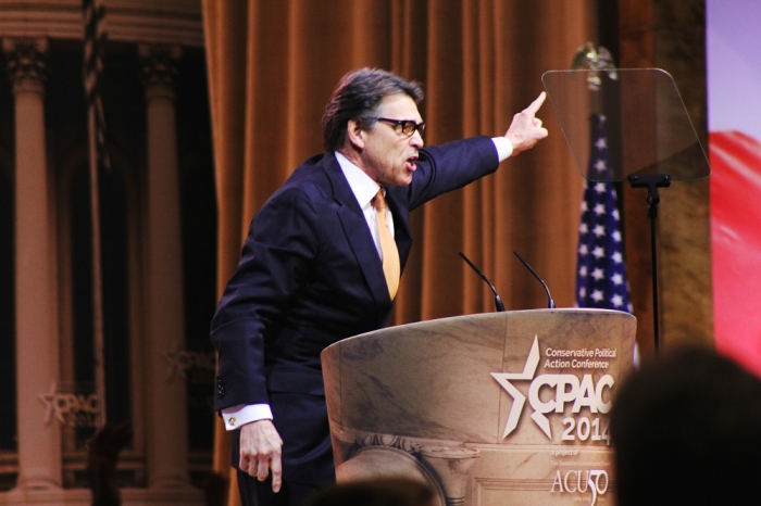 Texas Governor Rick Perry at CPAC, National Harbor, Md., March, 7 2014.