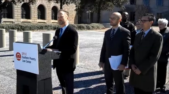 Paul Hard, a graduate of Southwestern Baptist Theological Seminary, speaks about his lawsuit to overturn an Alabama law that does not recognize same-sex marriages performed outside the state, Feb. 13, 2014.