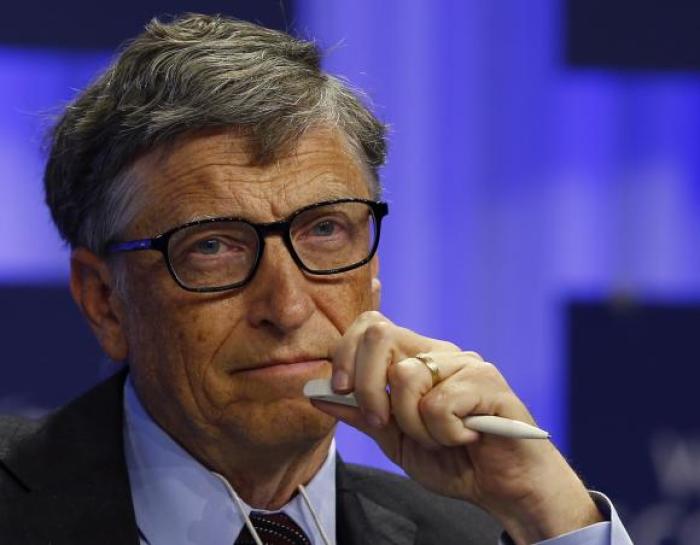 Microsoft founder Bill Gates attends a session at the annual meeting of the World Economic Forum (WEF) in Davos in this file photo from January 24, 2014.