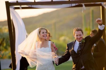 Savannah Guthrie shared this photo from her wedding to Michael Feldman.