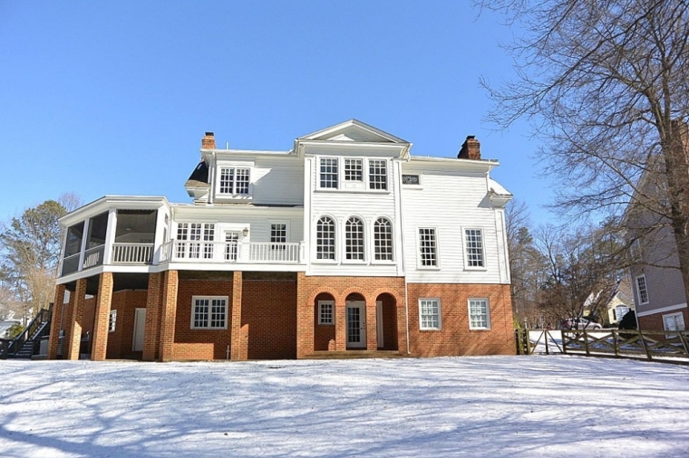 The 0,00 house at 5617 Saint James Ct, Richmond, Va, where ex-pastor Geronimo Aguilar reportedly lived with his family before he was forced to leave due to the sex scandal. It was placed on the market in January.