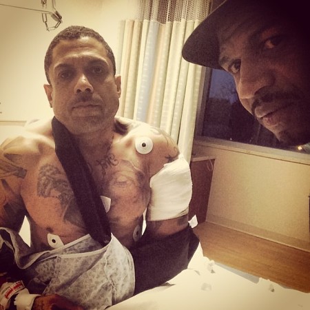 Benzino was admitted to hospital after being shot by his nephew at his mother's funeral