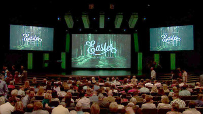 Over 70,000 people attended an Easter service at one of North Point Ministries' eight church locations in the Atlanta area on April 19-20, 2014.