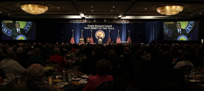 Rev. Franklin Graham addressing pastors at the Watchmen on the Wall National Briefing, held at the Hyatt Regency on Capitol Hill in Washington, DC on Thursday, May 22, 2014.