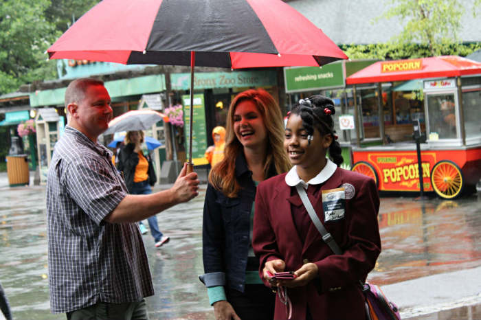 Victoria Osteen visited the Bronx Zoo in the Bronx borough of New York City on Thursday, June 5, 2014, as part of Joel Osteen Ministries Generation Hope Project outreach.