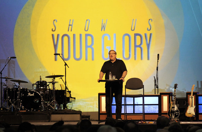 Rick Warren, pastor of Saddleback Church in Lake Forest, California, speaks at the Pastors' Conference 2014, ahead of the Southern Baptist Convention's Annual Meeting, on Monday, June 9, 2014, in Baltimore, Md.