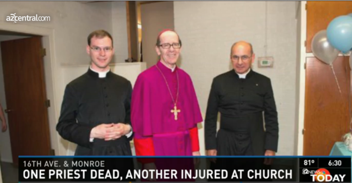 Fr. Kenneth Walker, 28, (l) and Fr. Joseph Terra, 56, (r).