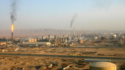 Baiji oil refinery, 180km (112 miles) north of Baghdad in this undated photo.