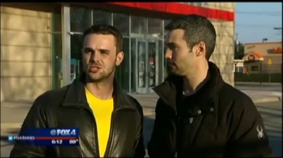 Jason Hanna (L) And Joe Riggs (R) in a Fox 4 interview posted June 17, 2014.