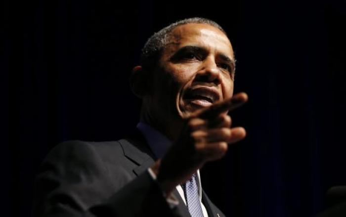 U.S. President Barack Obama speaks at the Democratic National Committee's (DNC) annual Lesbian, Gay, Bisexual and Transgender (LGBT) gala in New York June 17, 2014.