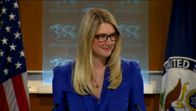 U.S. Department of State deputy spokesperson Marie Harf.