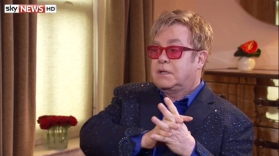 Sir Elton John speaking with Sky News in a June 29, 2014 interview.