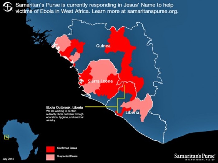 On July 8, 2014, Samaritan's Purse assumed responsibility for the Foya Case Management Center (CMC) in northern Liberia, near the border with Guinea.