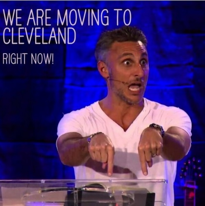 Twitter user Matt Hockett pokes fun at Coral Ridge Presbyterian pastor Tullian Tchividjian's reaction to Lebron James' departure from the Miami Heat.