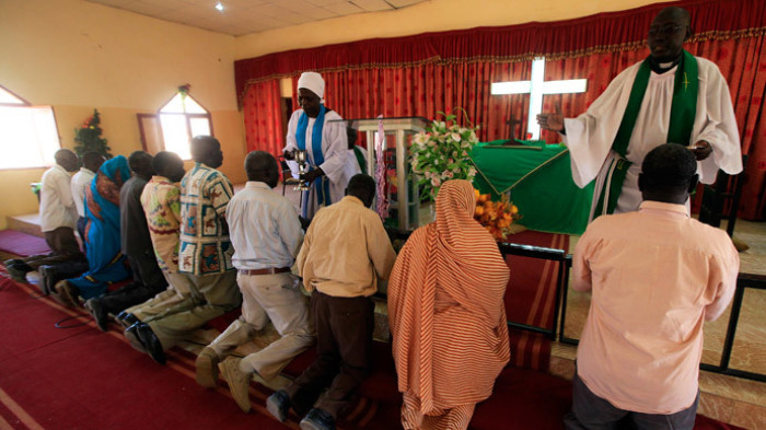 Christian church in Sudan in this undated photo.