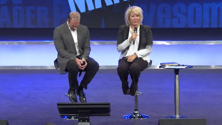 Pastors Ron and Hope Carpenter address the Redemption World Outreach Center on Sunday, July 27, 2014.