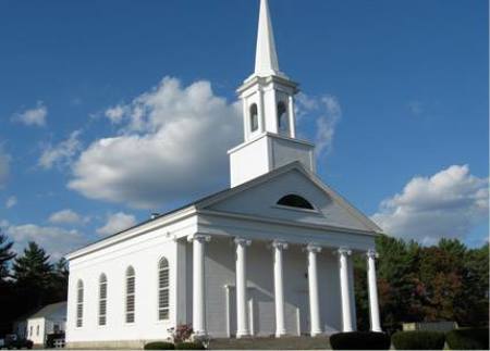 The First Congregational Church in Middleborough, Massachusetts.