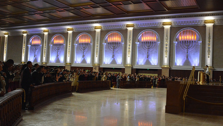 The sanctuary at The Temple of Solomon in Sao Paulo,Brazil.