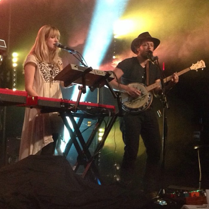 Michael and Lisa Gungor perform.