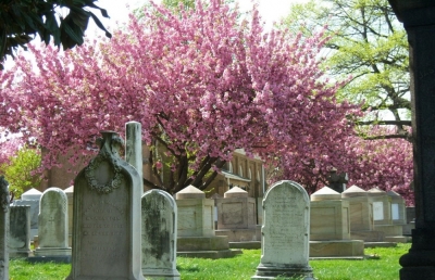 The Congressional Cemetery, established in 1807 and located on Capitol Hill. Photo taken in August 2010.