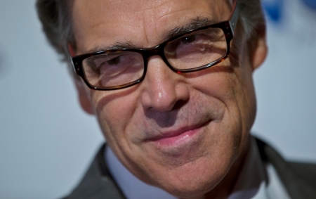 Texas Governor Rick Perry attends the second Annual Champions of Jewish Values International Awards Gala in New York, May 18, 2014.