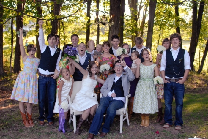 Ian and Larissa Murphy on their wedding day on August 28, 2010.