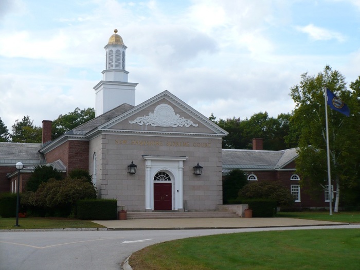 The building of the New Hampshire Supreme Court, located in Concord, New Hampshire.