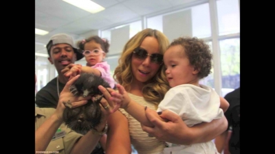 Mariah Carey and Nick Cannon with their twins Morrocan and Monroe