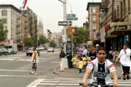 The Washington Heights neighborhood in New York City.