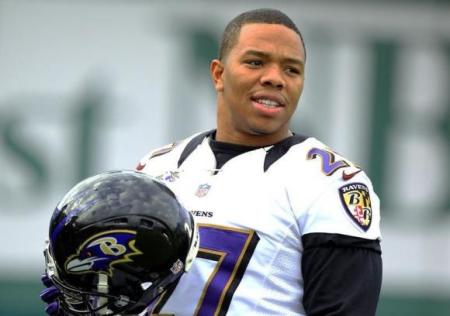 Former Baltimore Ravens running back Ray Rice