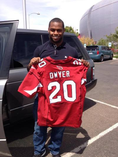 Arizona Cardinals running back Jonathan Dwyer.