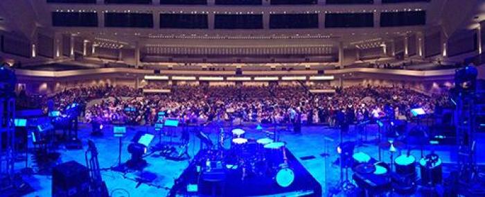 Worship Service at the Village Church in Flower Mound, Texas, January 10, 2014.