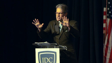 Eric Metaxas speaking at the In Defense of Christians Inaugural Summit, Washington, D.C, Sept. 11, 2014.