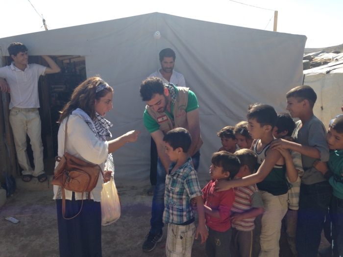 Women Empowerment Organization The Red Umbrella inside Syrian Refugee Camp