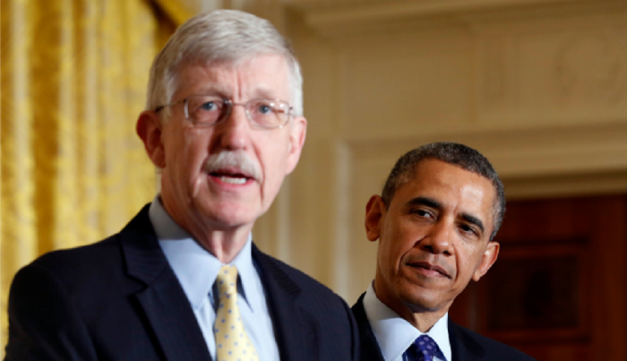 President Barack Obama and Dr. Francis Collins.