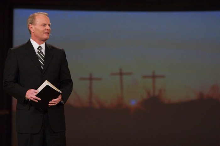 Pastor Steve Riggle addresses his congregation at the Grace Community Church in Houston. Riggle was one of five pastors who received a subpoena from Houston's city government asking him to turn over any sermon that addressed homosexuality, gender identity or Mayer Annise Parker. On Nov. 2, Grace Church will host the 'I Stand Sunday' event where Christians nationwide will show their support for the pastors.