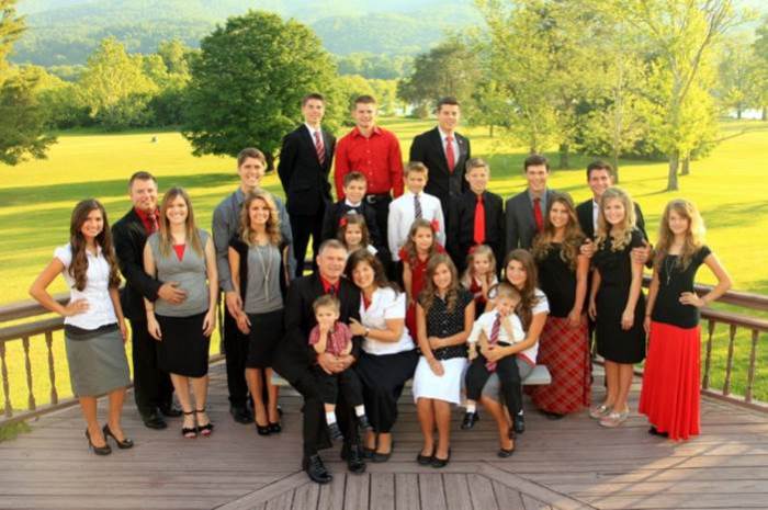 The Bates family posing for a family picture.