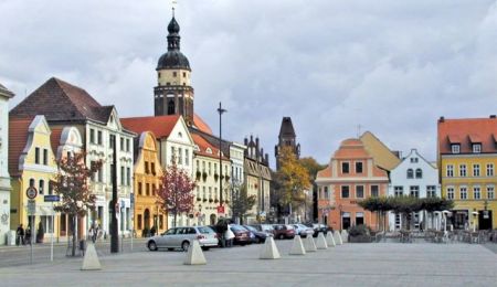 The former 'castle church' that's being turned into a synagogue in Brandenburg, Germany.