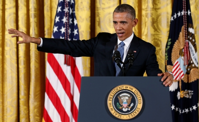 U.S. President Barack Obama answers questions during a news conference in the East Room of the White House in Washington, November 5, 2014. The president addressed reporters one day after after Republicans seized control of the U.S. Senate and captured their biggest majority in the House of Representatives in more than 60 years.