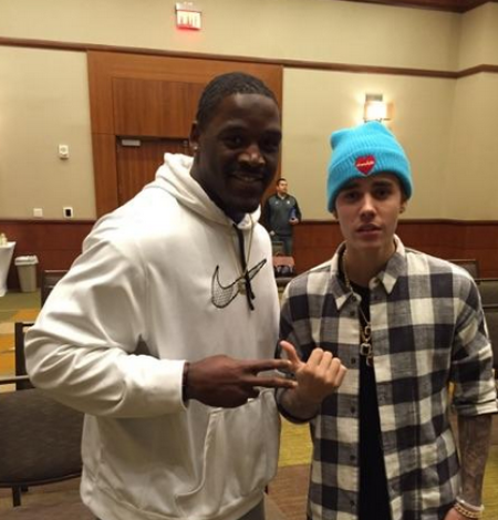 Justin Bieber and Arthur Moats