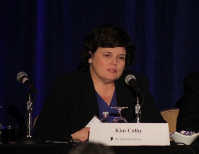 Kim Colby, senior counsel at the Christian Legal Society, speaking at the Federalist Society's annual National Lawyers Convention, held at the Mayflower Hotel in Washington, DC on Thursday, November 13, 2014.