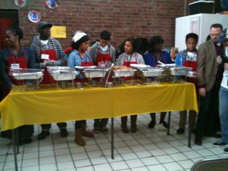 Real Life Church NYC will host it's fifth annual Thanksgiving dinner in the Bronx, New York, on November 27, 2014. Pastor Reggie Stutzman is seen in this undated photo with volunteers who helped serve Thanksgiving meals to members of the community.