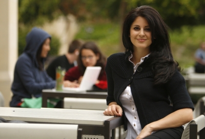 Lila Rose poses on the University of California Los Angeles campus in Los Angeles, May 28, 2009. With a video camera hidden in her backpack, college student Rose has become a rising star in the U.S. anti-abortion movement for her clandestine tactics in taking on Planned Parenthood, the nation's largest provider of surgical abortions.