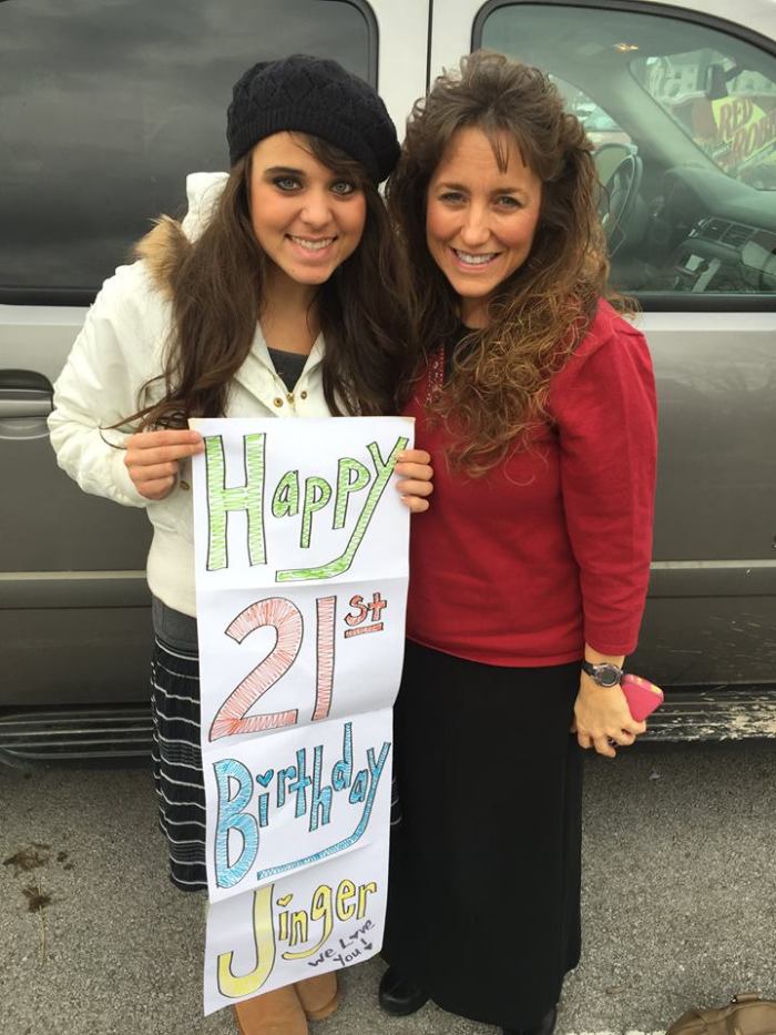 Jinger Duggar and mom Michelle.