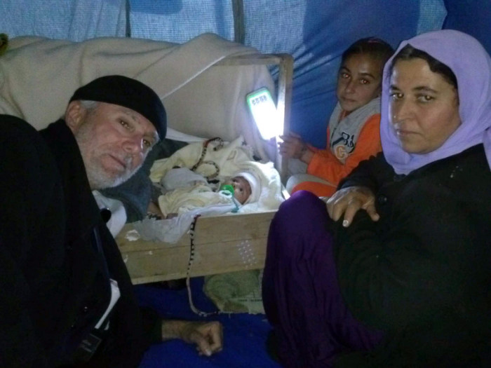 New York City pastor William Devlin is seen at a refugee camp in Dohuk, Iraq, in this undated photo.