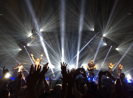 A photo from a Hillsong concert.