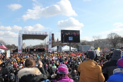 Tens of thousands of attendees came to Washington, DC on Thursday, January 22, 2015 for the annual March for Life.