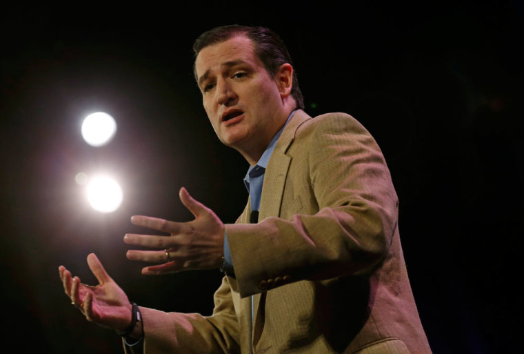 U.S. Senator Ted Cruz (R-TX) speaks at the Freedom Summit in Des Moines, Iowa, January 24, 2015.