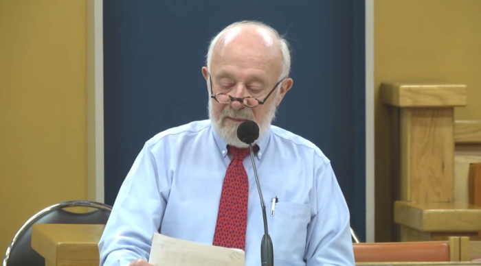 American theologian Marcus Borg preaching at All Saints Church Lent event on March 24, 2014.